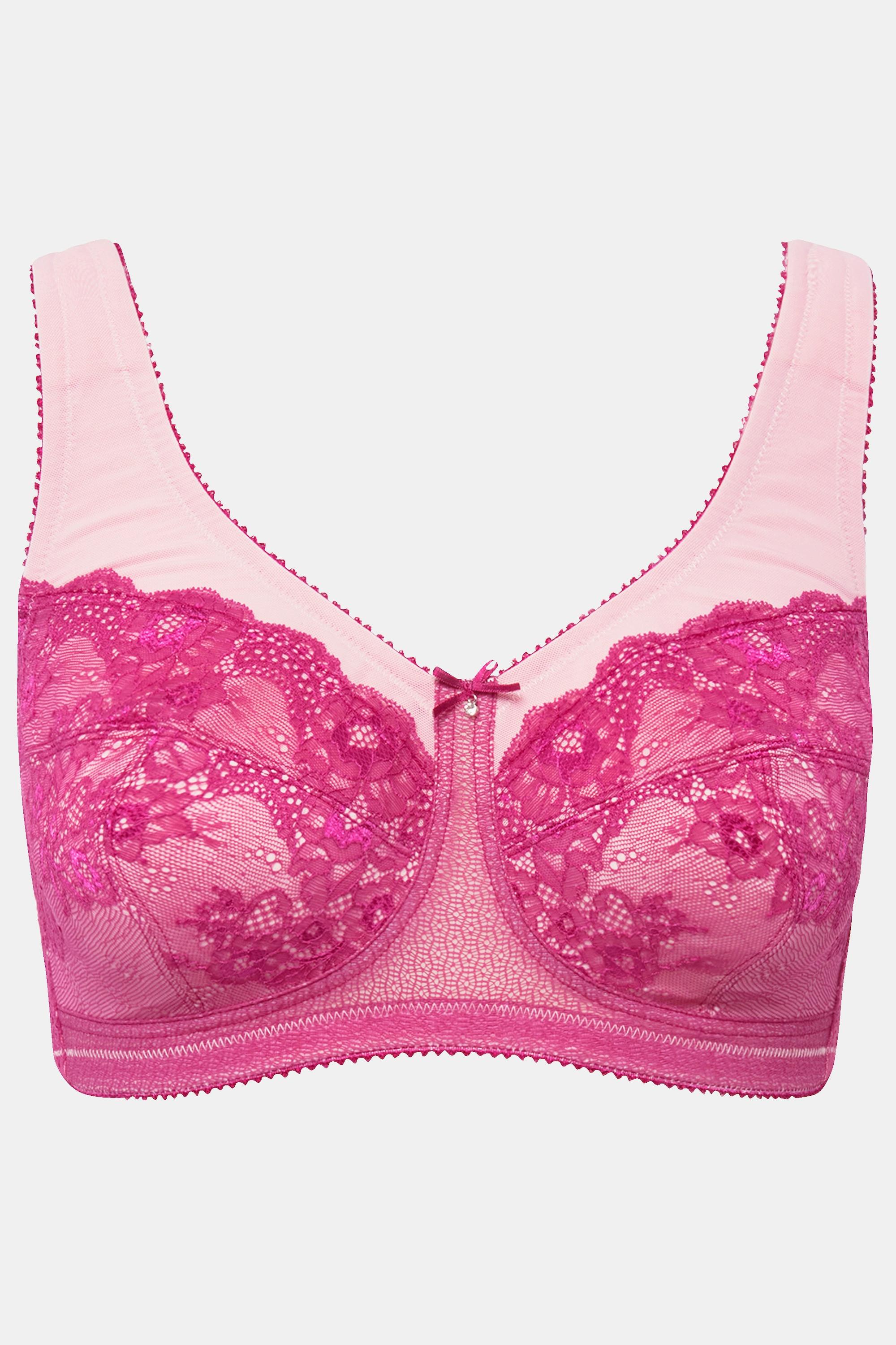 Ulla Popken  Soutien-gorge de maintien Kelly, dentelle, sans armatures, bonnets C à D 