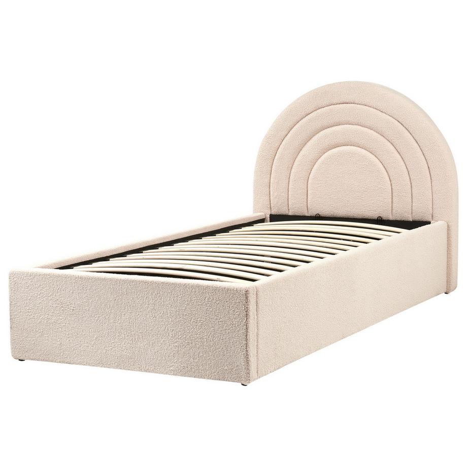 Beliani Kinderbett mit Stauraum aus Bouclé Minimalistisch ANET  