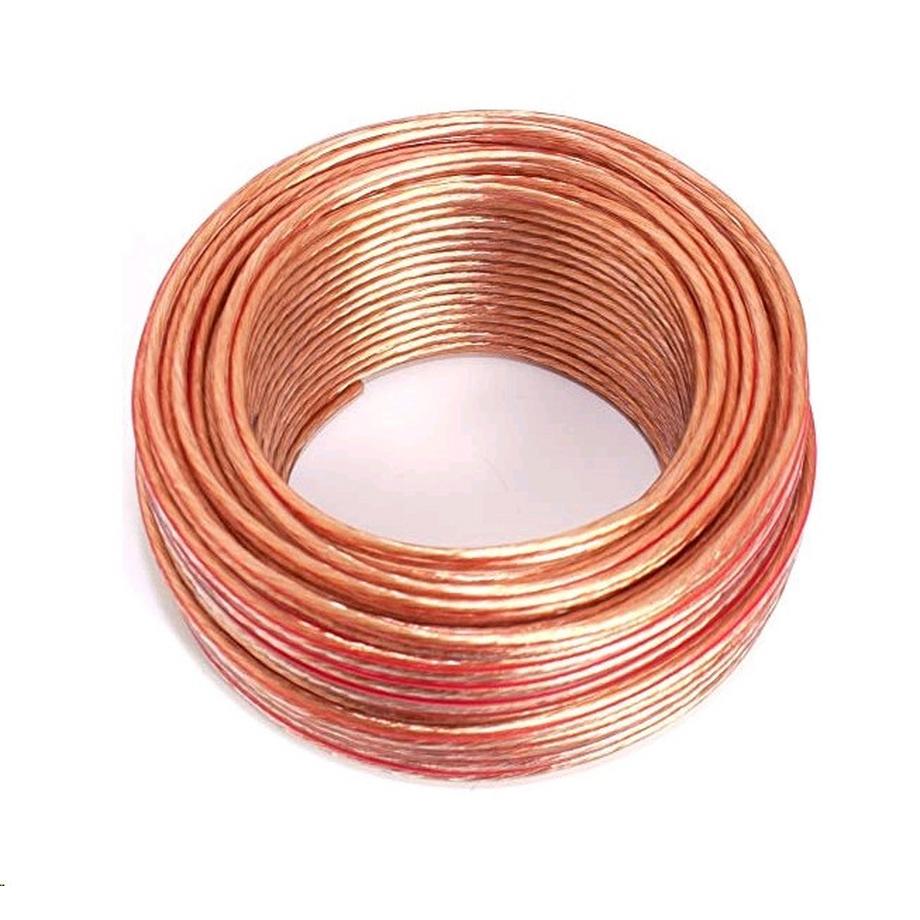 Lautsprecherkabel, 2x 0,75 mm², 10 m, Transparent