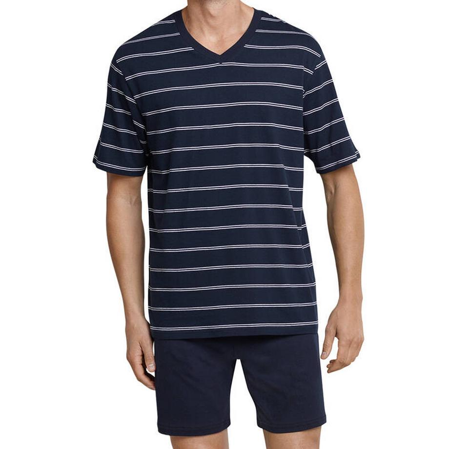 Schiesser Ensemble Pyjama Rayé Manches Courtes Coupe Confort  