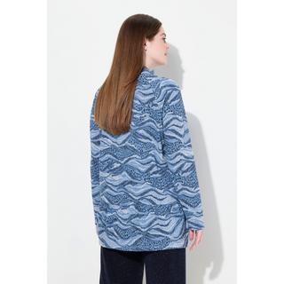 Ulla Popken Maglia lunga A-Line Maniche Lunghe Collo Alto  