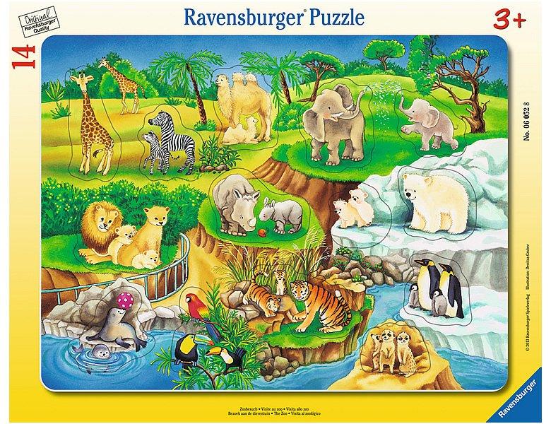 Ravensburger  Puzzle Zoobesuch (14Teile) 