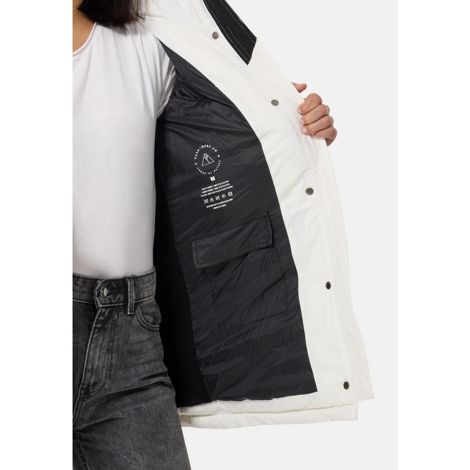 CASH-MERE.CH Parka en duvet Manteau avec capuche et doublure en cachemire  