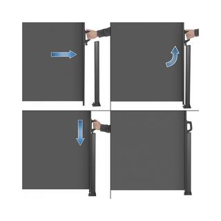 FS-STAR Pare-vue latéral anthracite 300x160cm  