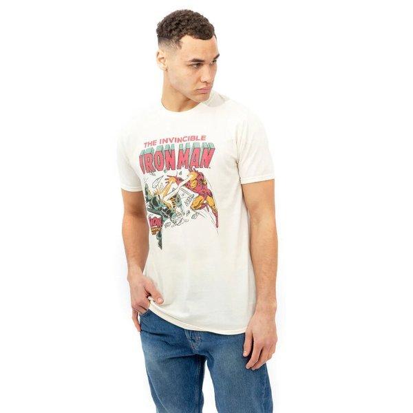 Iron Man Iron Man Explosion Logo Stampa T-Shirt  