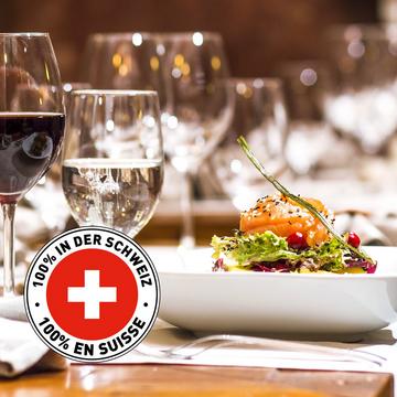 Kulinarische Verführung: Romantisches Dinner in der Schweiz - Geschenkbox