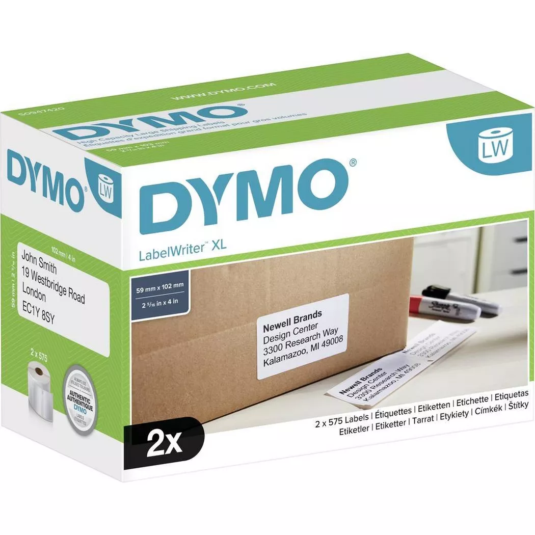 Dymo - LW Versand-/Namensschild, Weiss, One Size