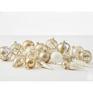 Beliani Lot de 70 boules en Verre Glamour FLICKER  