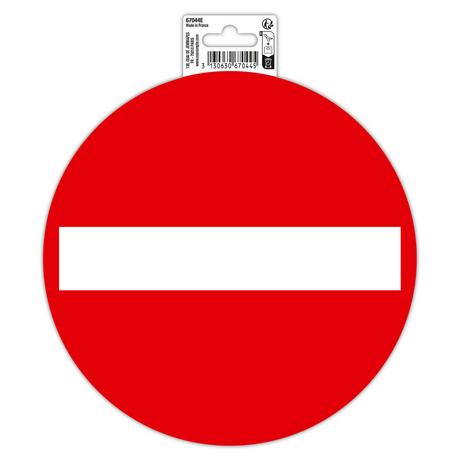 Exacompta Hinweisschild selbstklebend, PVC, Einbahnstraße 20 cm  