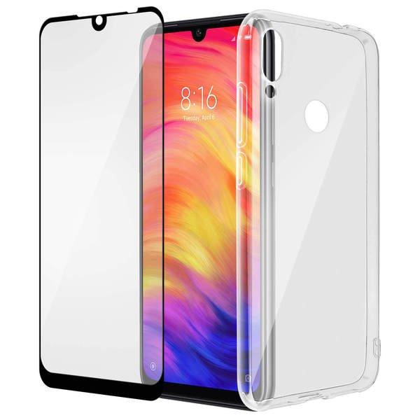 Avizar  Pack Coque + Film Redmi Note 7 Noir 