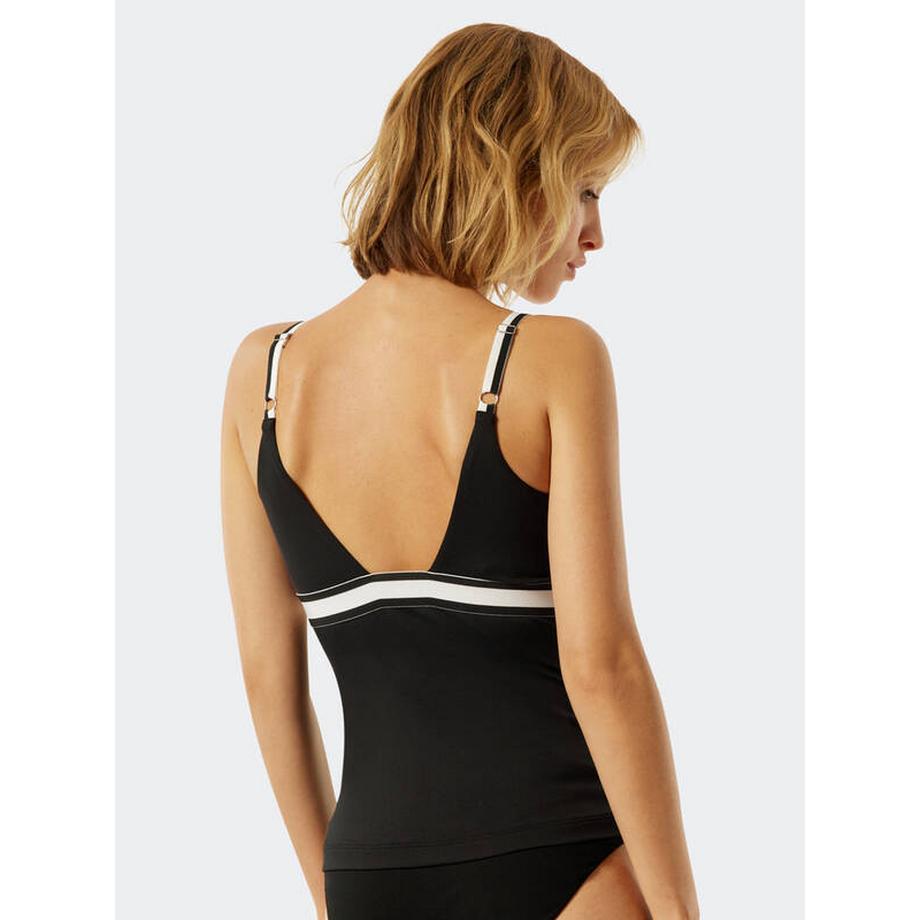 Schiesser Tankini Bikini Top mit gestreiften Trägern  
