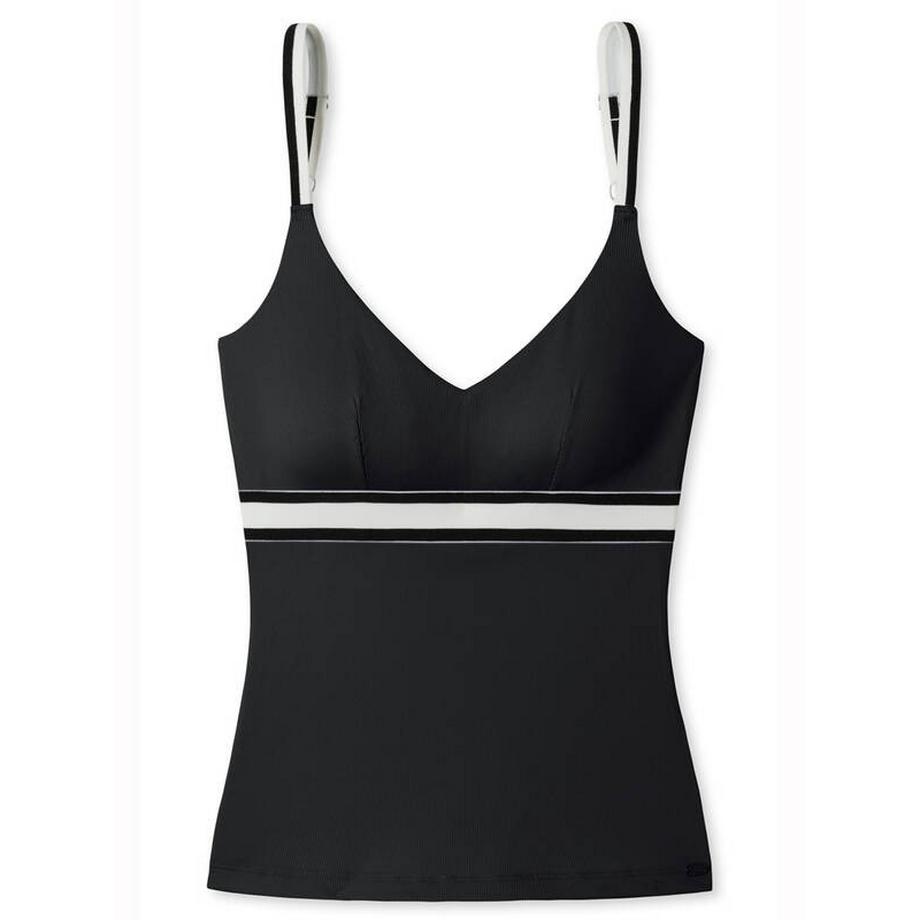 Schiesser Tankini Bikini Top mit gestreiften Trägern  