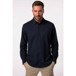 JP1880  Camicia di jersey da ufficio con FLEXNAMIC®, maniche lunghe, colletto ad apertura inglese e vestibilità moderna 