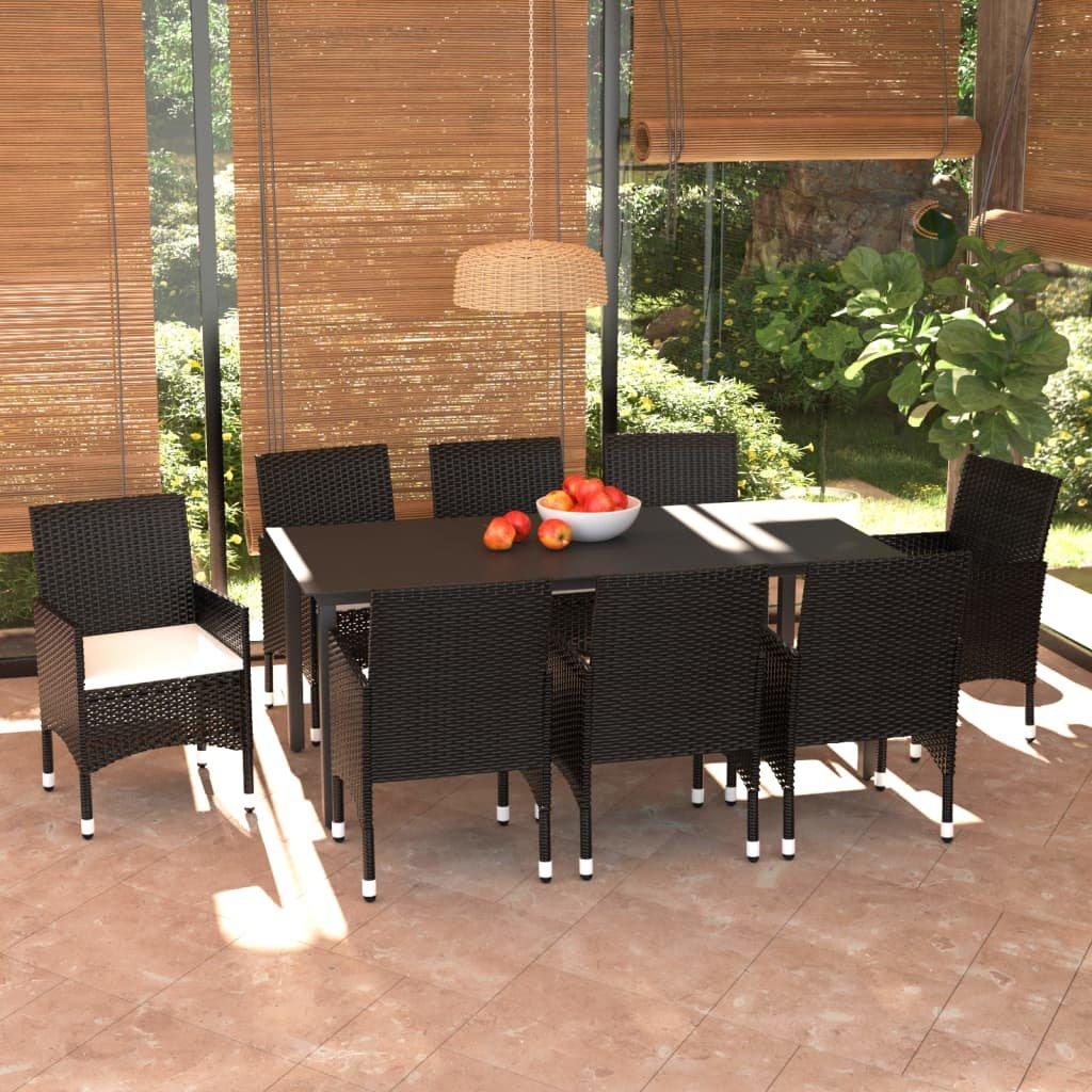 VidaXL set da pranzo Polirattan  