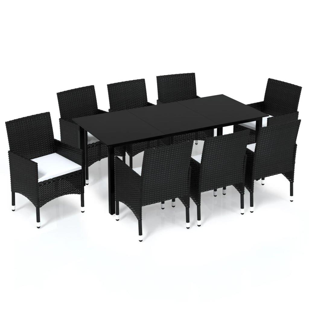 VidaXL set da pranzo Polirattan  