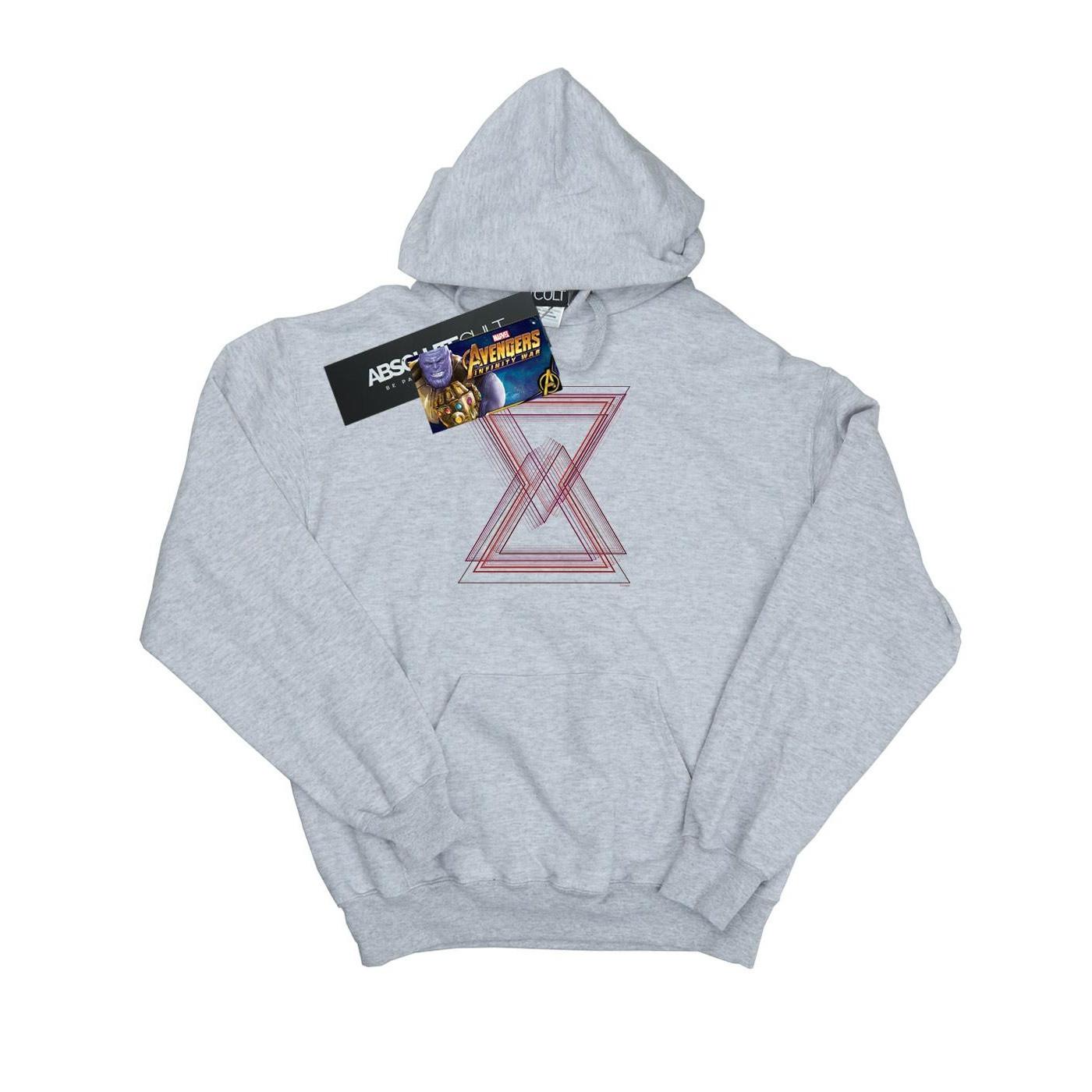 Image of Avengers Infinity War Black Widow Lines Kapuzenpullover Jungen Grau 116