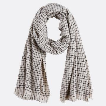 Karierter Schal mit Fransen