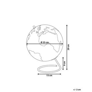 Beliani Globo en Materiale sintetico Moderno CARTIER  