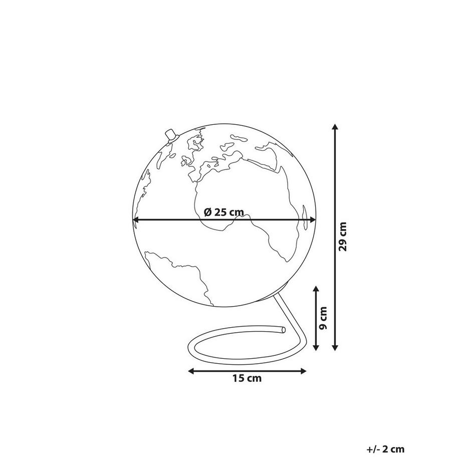 Beliani Globe en Matière synthétique  CARTIER  