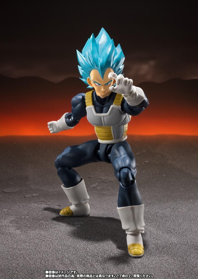 Bandai  Figurine articulée - S.H.Figuart - Dragon Ball - Super Saiyan God Vegeta 