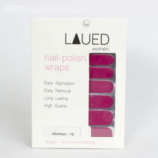 LAUED  vegane Nagelfolien solid purple Attention 