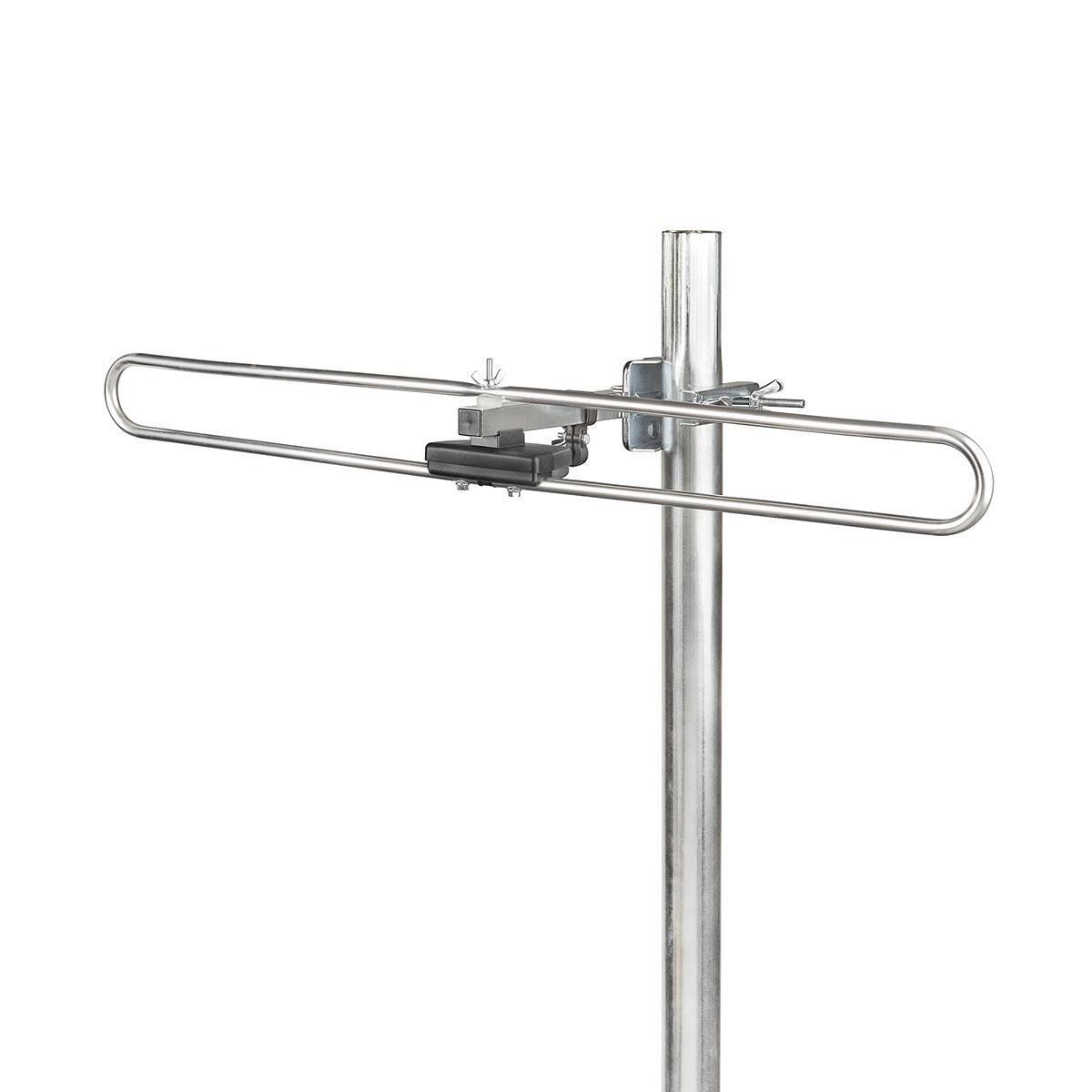 Image of Outdoor Dab + Antenne | Passiv | Empfangsbereich: 0-50 Km | Verstärkung: 4 Db | Aluminium Unisex 75X75MM