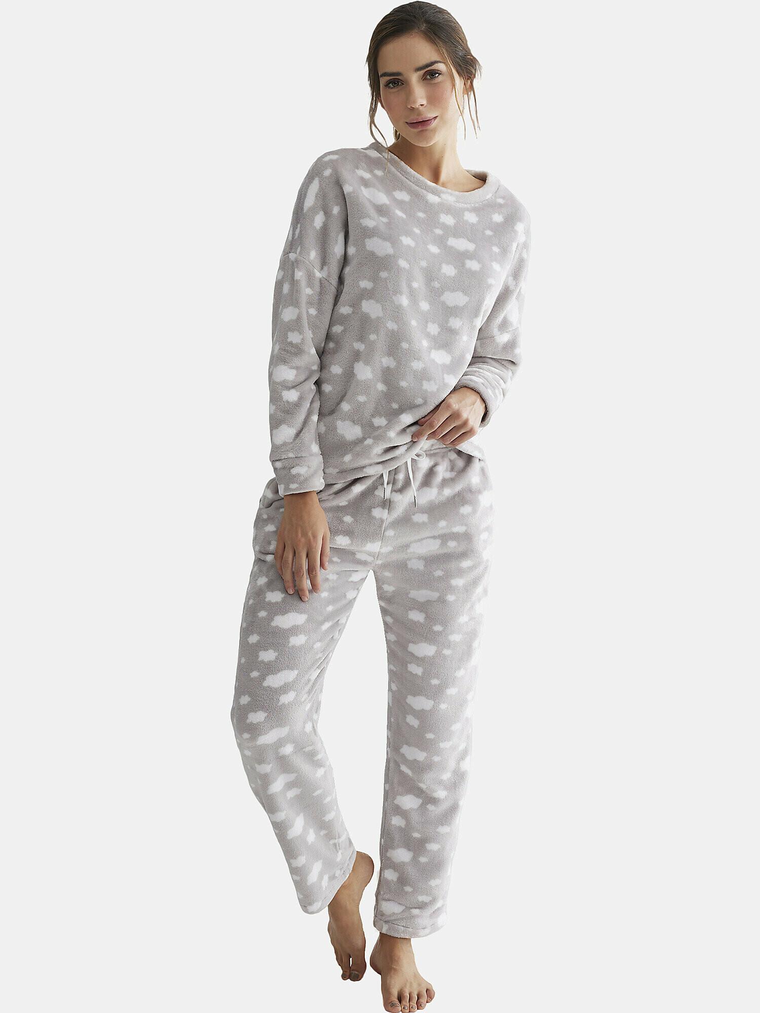 Image of Pyjama Hose Oberteil Langarm Polar Joven Unisex Grau M