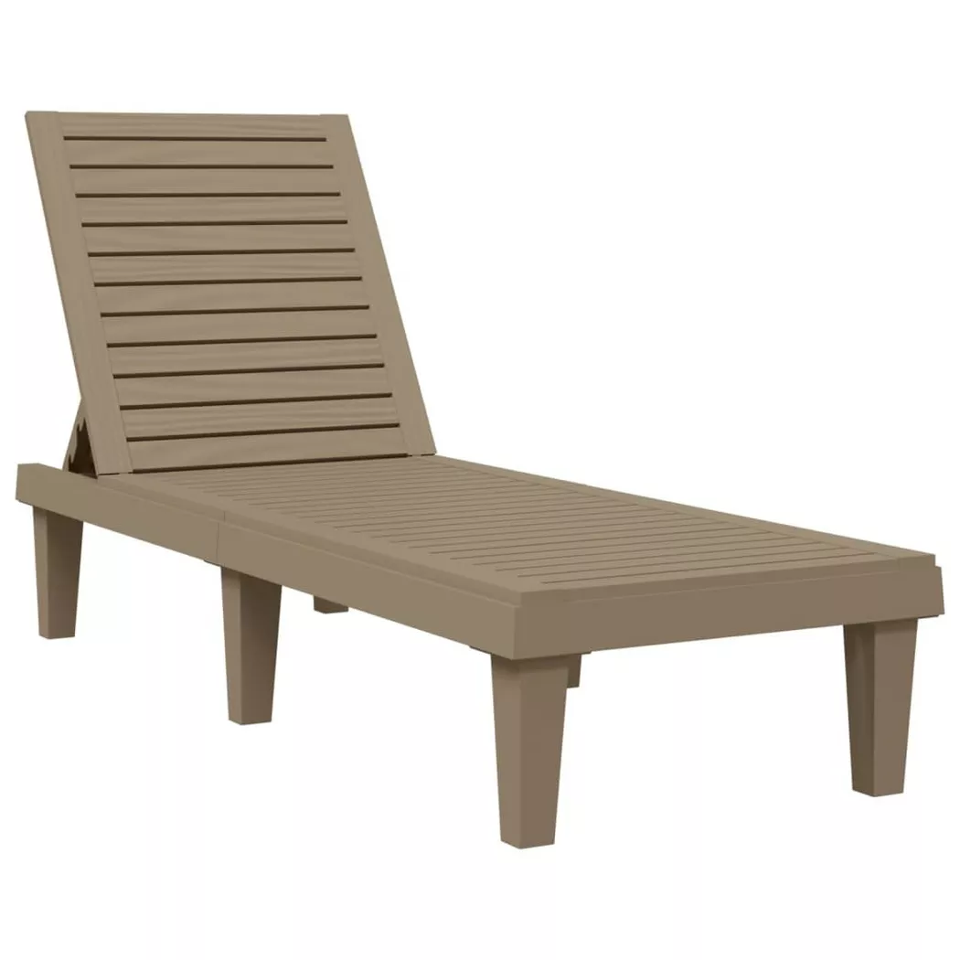 VidaXL - Sonnenliege polypropylen, One Size, Braun