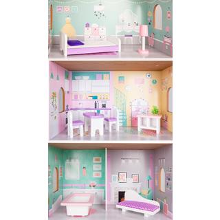 B2X  Maison de poupée en bois Blueberry Residence Ecotoys 