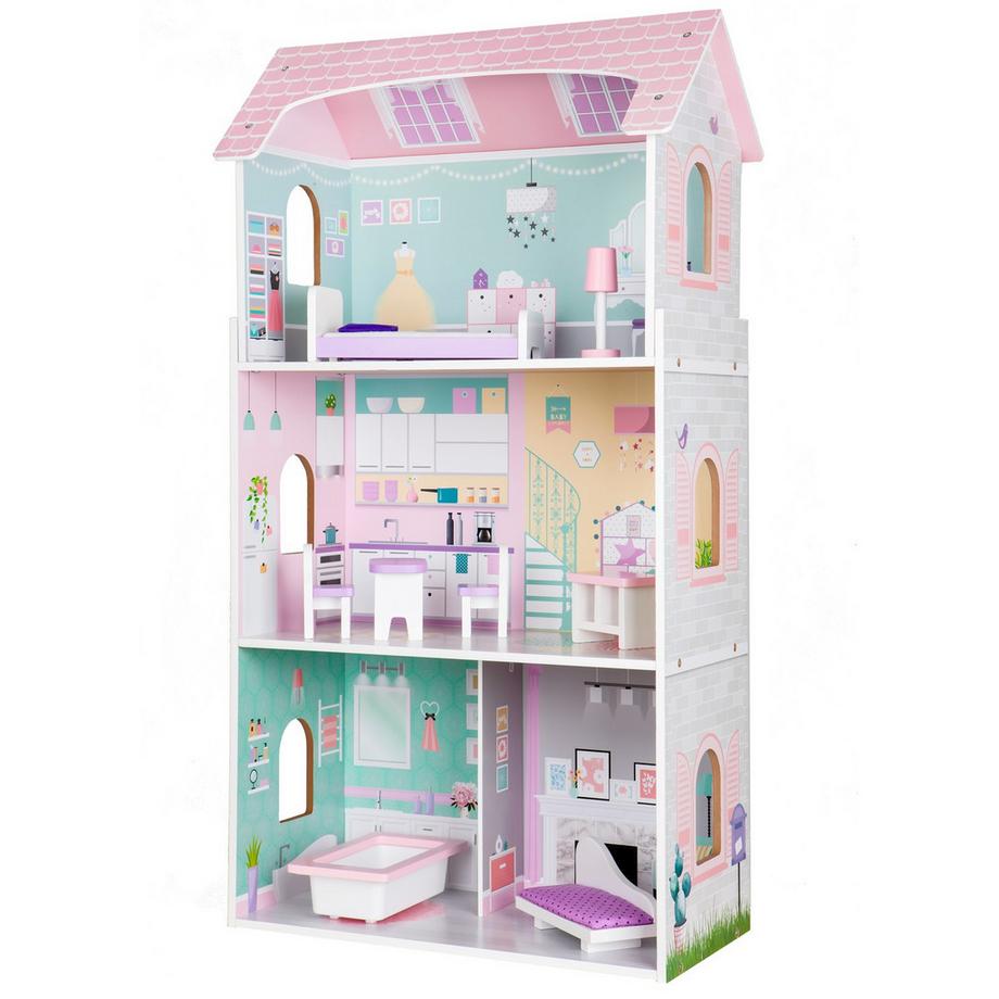 Casa delle bambole in legno Blueberry Residence Ecotoys