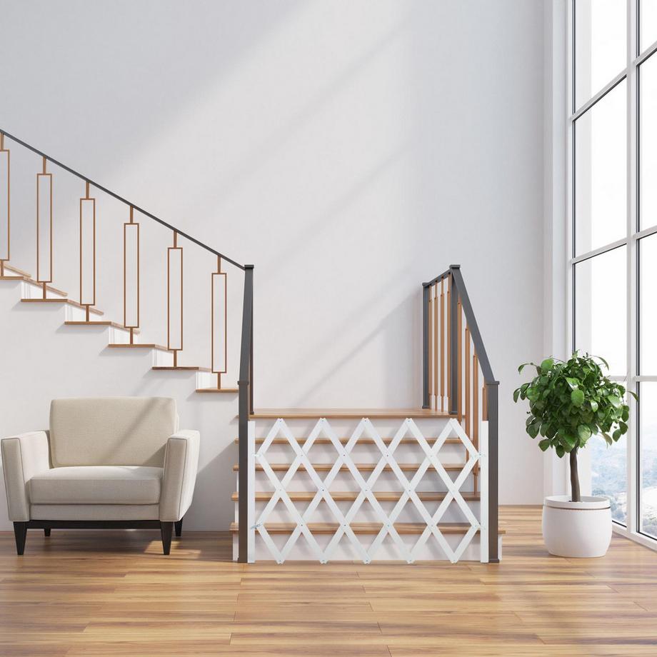 B2X  Rail rétractable pour chien en blanc 