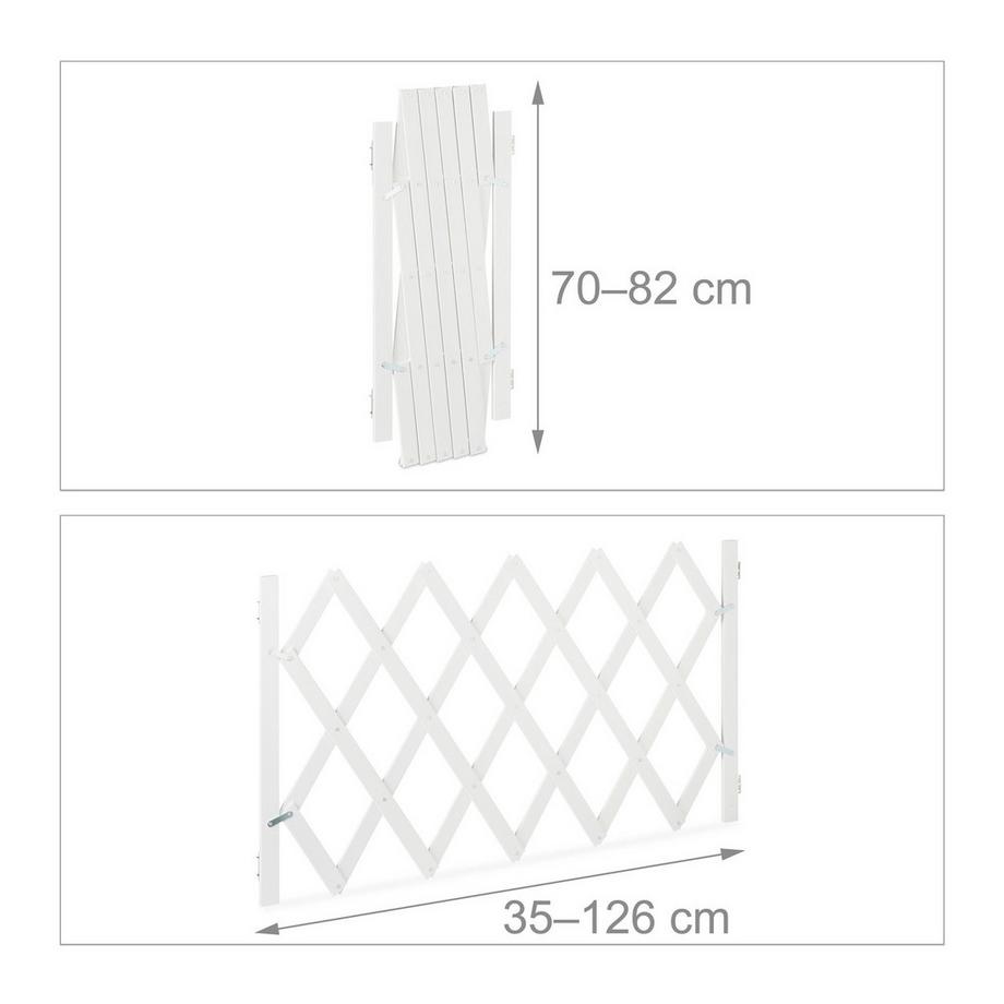 B2X  Rail rétractable pour chien en blanc 