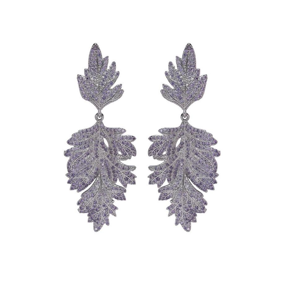Diva Blattförmige Tropfenohrringe