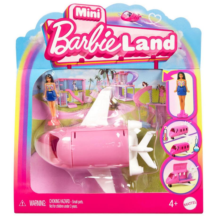 Barbie  Mini BarbieLand Traumflugzeug mit Farbwechsel-Effekt 