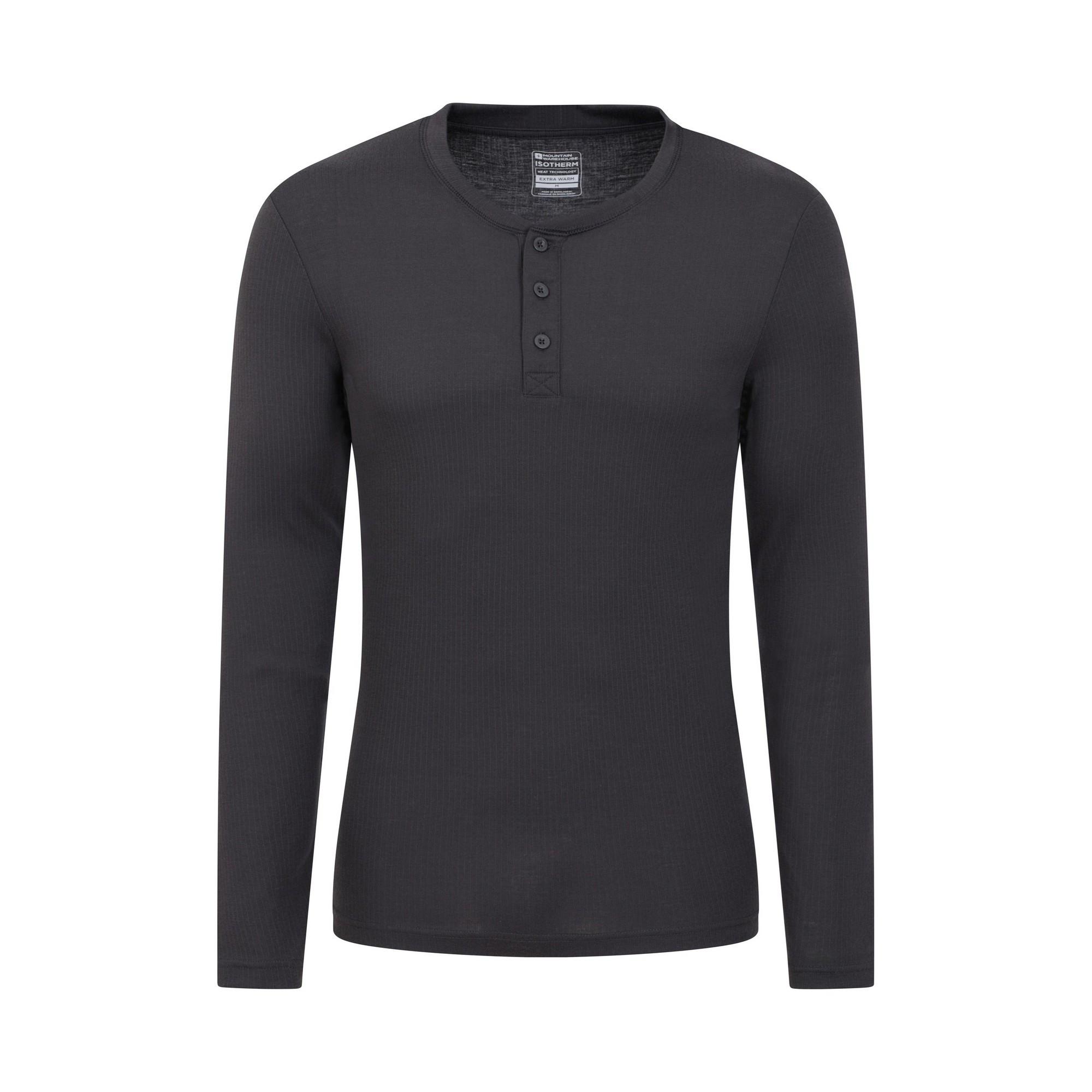 Image of Talus Henley Thermotop Unisex Charcoal Black L