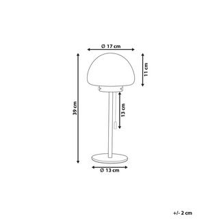 Beliani Lampe à poser en Verre Moderne MORUGA  