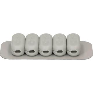 Max Hauri  Cable Home 168309 organizer per cavi Universale Supporto per cavo Grigio 5 pz 