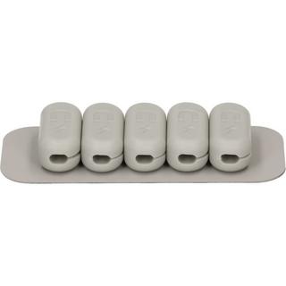 Max Hauri  Cable Home 168309 organizer per cavi Universale Supporto per cavo Grigio 5 pz 