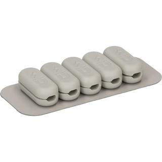 Max Hauri  Cable Home 168309 organizer per cavi Universale Supporto per cavo Grigio 5 pz 