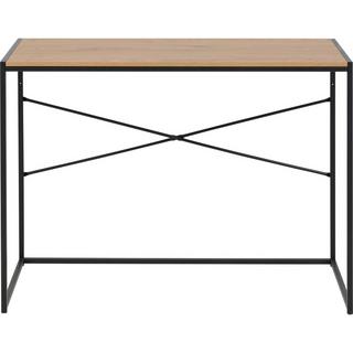 mutoni Schreibtisch Multiple Bronx Wildeiche Nachbildung 3 Gestelle Schwarz 100x45x75cm  