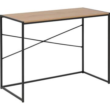 Bureau Multiple Bronx réplique chêne sauvage 3 cadres noir 100x45x75cm