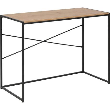 mutoni Schreibtisch Multiple Bronx Wildeiche Nachbildung 3 Gestelle Schwarz 100x45x75cm  