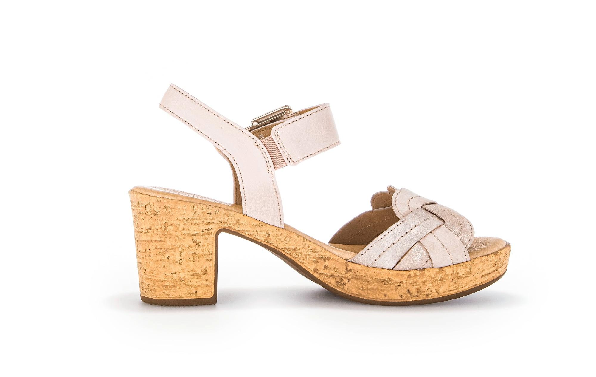 Image of - Leder Sandale Damen Rosa 36