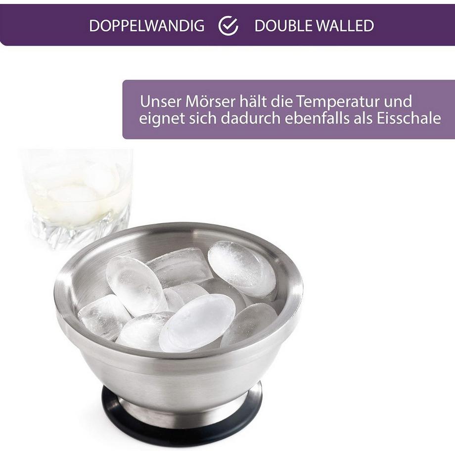 mastrad  Mörser mit Silikonsockel 