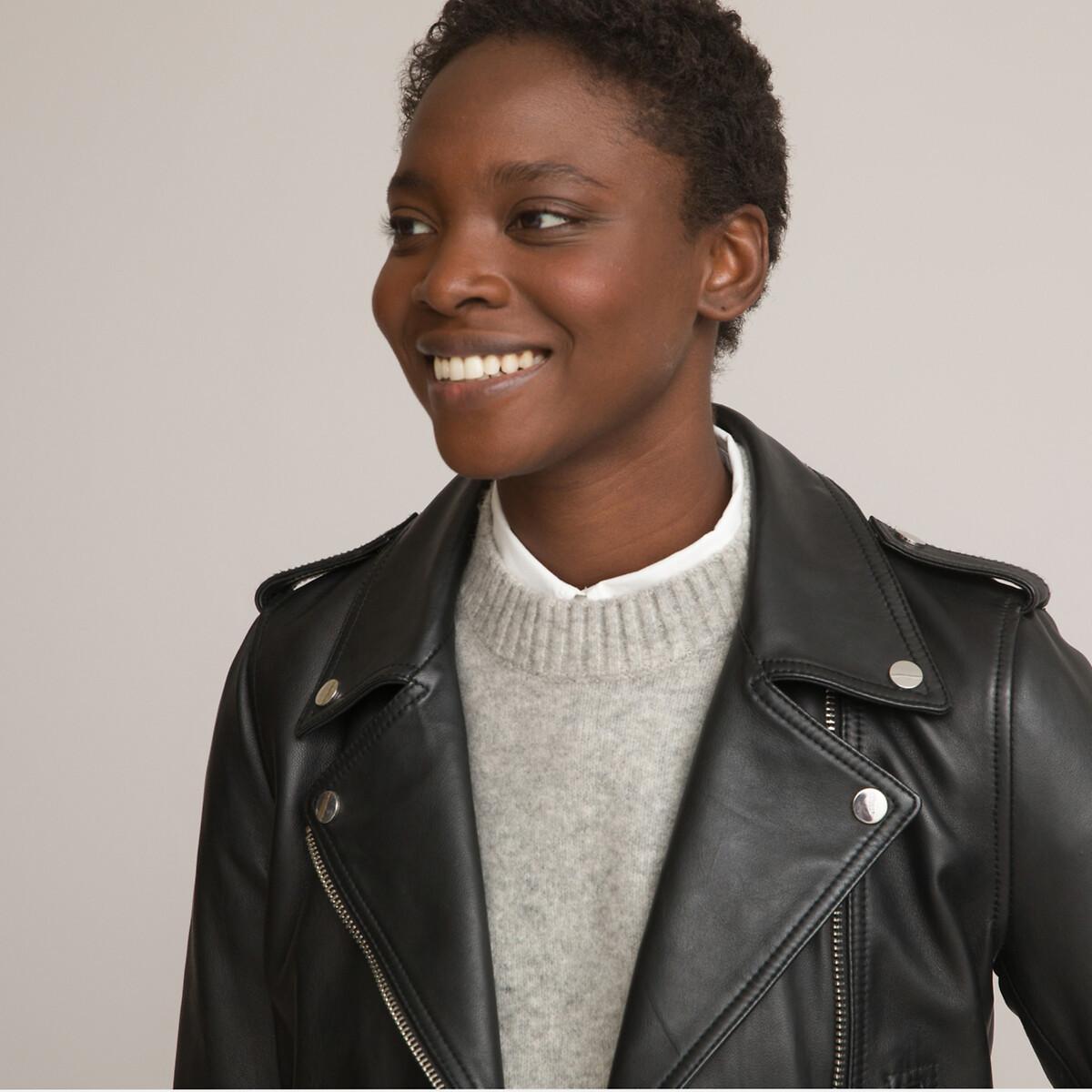 La Redoute Collections  Blouson motard en cuir 