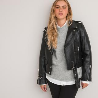 La Redoute Collections  Blouson motard en cuir 