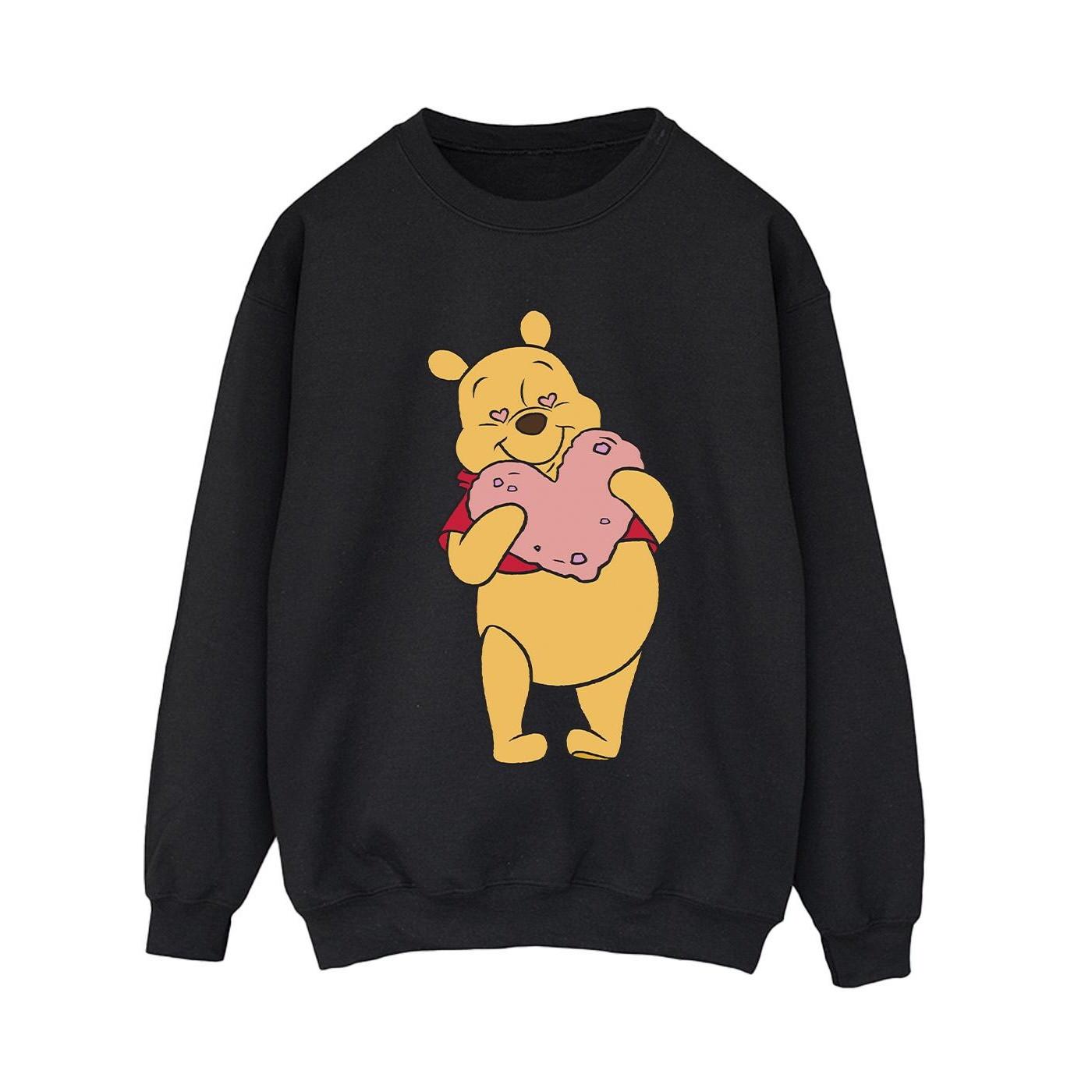 Image of Winnie The Pooh Heart Eyes Sweatshirt Damen Schwarz L
