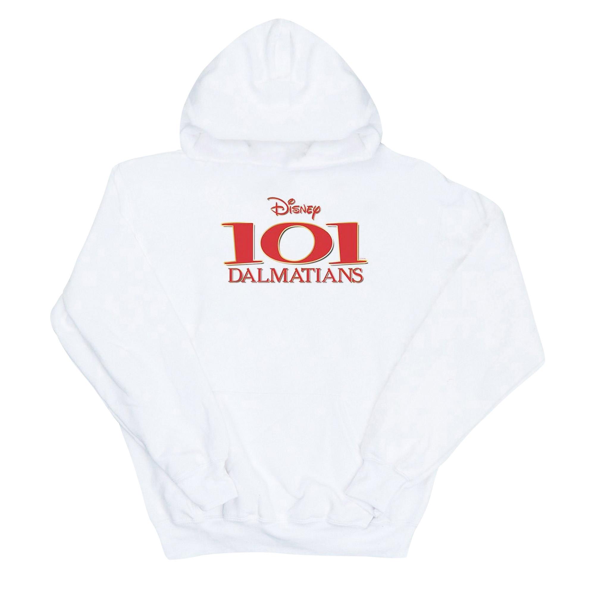 Image of 101 Dalmatians Logo Kapuzenpullover Herren Weiss XXL