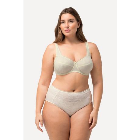 Ulla Popken  Reggiseno con ferretto, jersey a costine, pizzo e coppe morbide, coppa C-D 