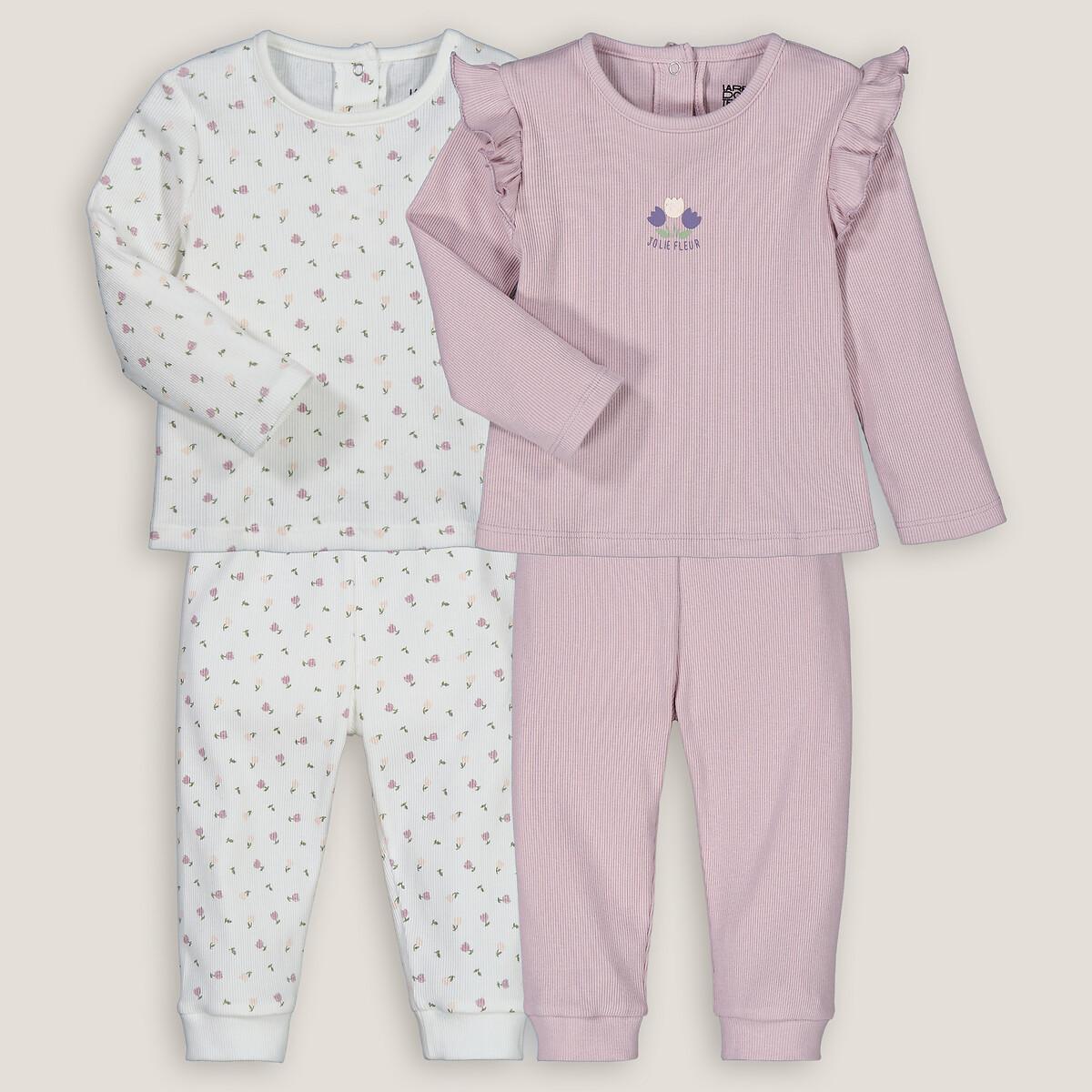 Image of 2er-pack Gerippte Pyjamas Unisex 9M